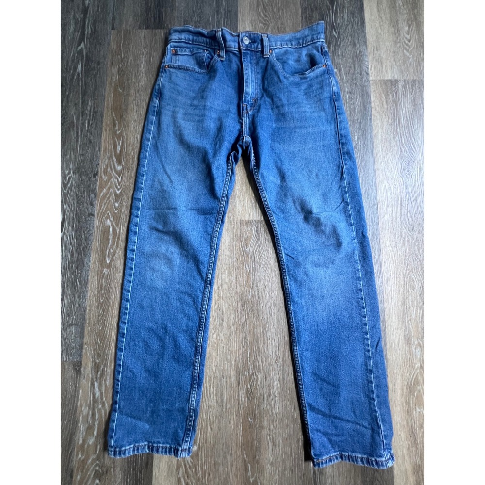 Levis 505 Regular Fit Jeans Mens 34x32 Blue Excellent Straight‎ Leg Denim